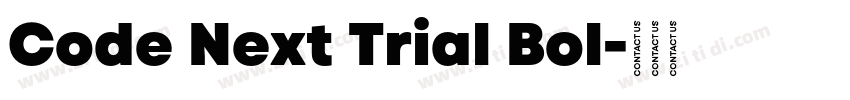 Code Next Trial Bol字体转换